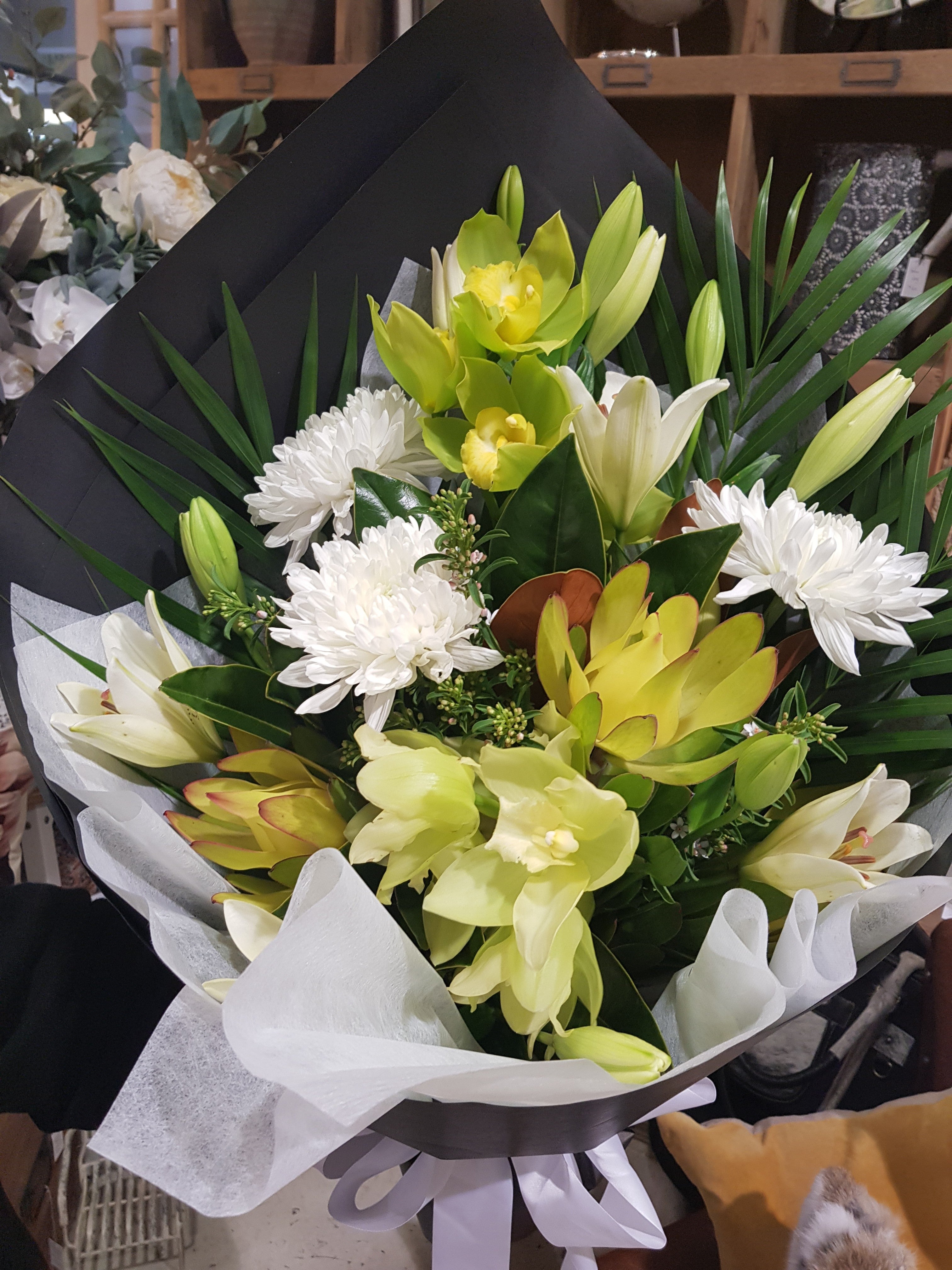White and Green Bouquet