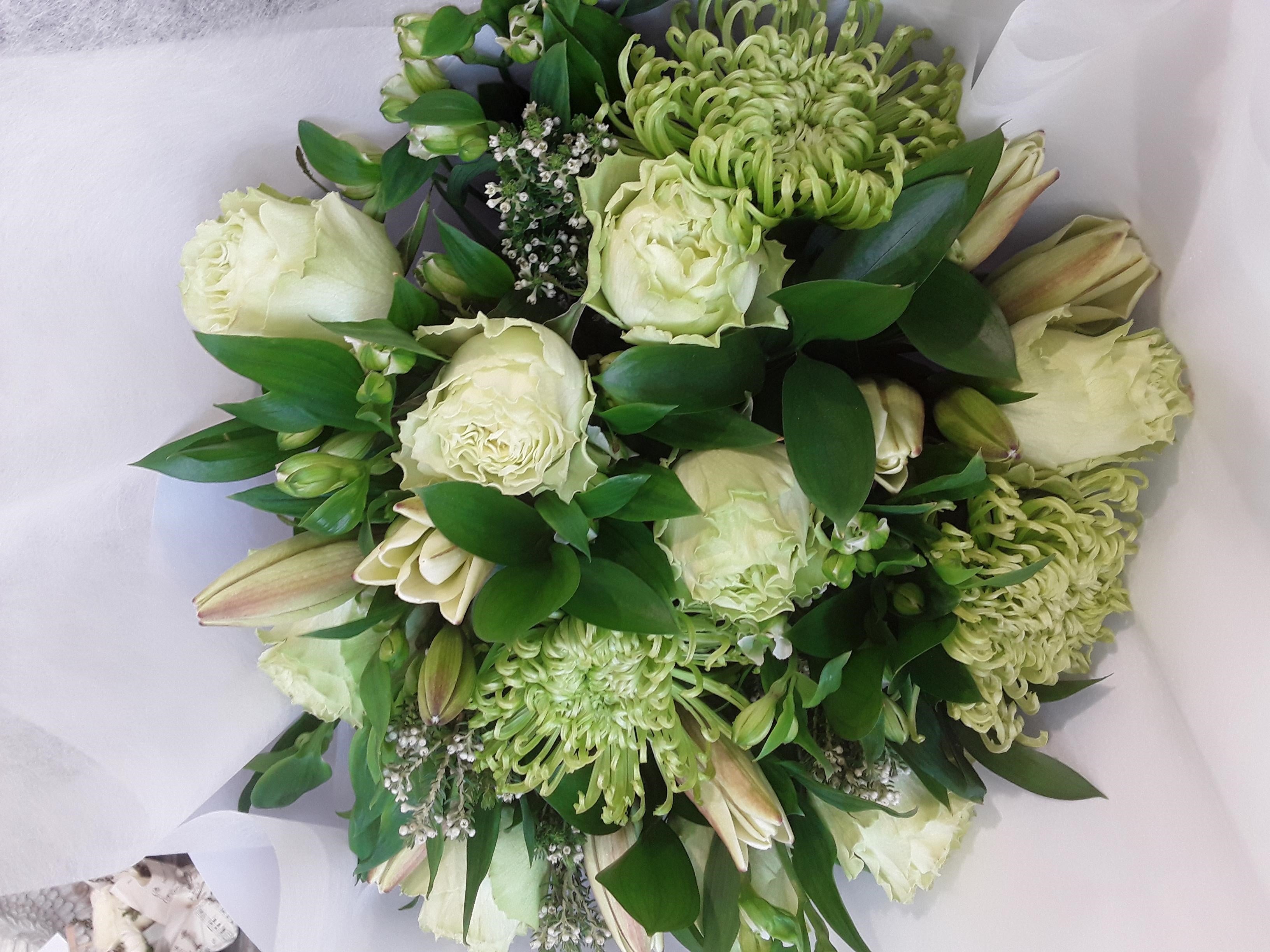 White and Green Bouquet