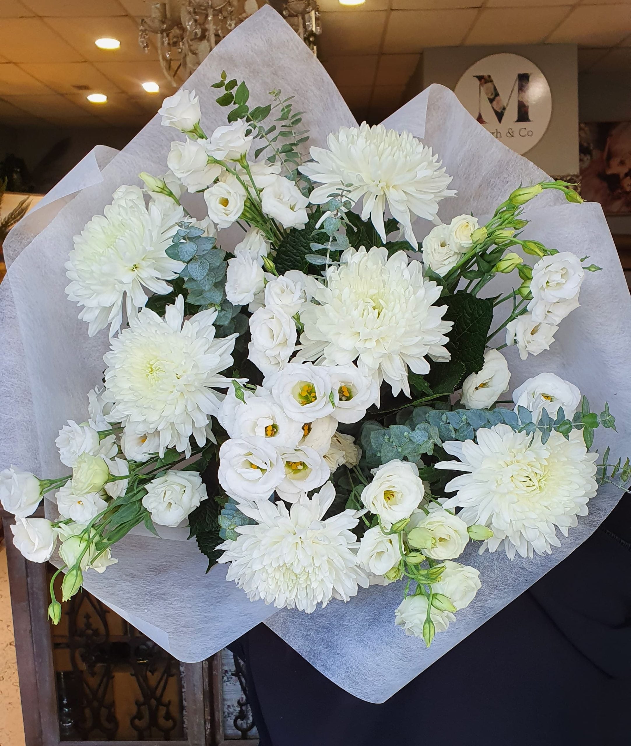 White and Green Bouquet
